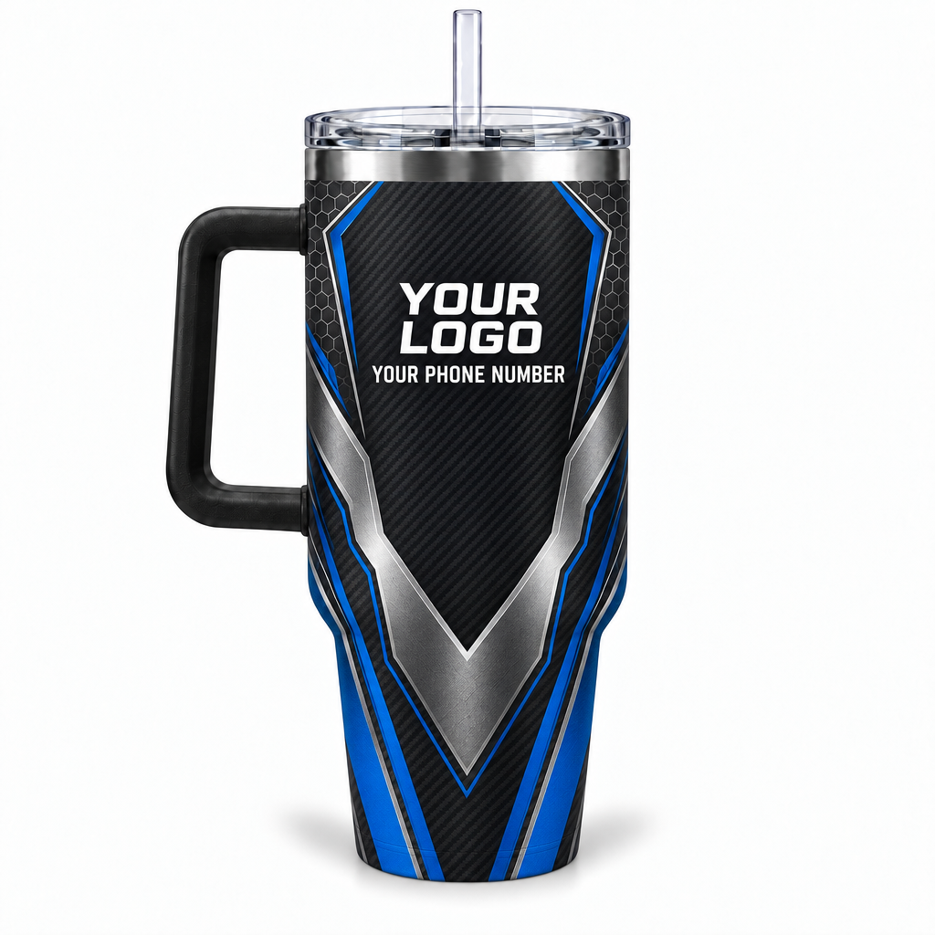 ADN042 personalized tumbler 40oz back product mockup