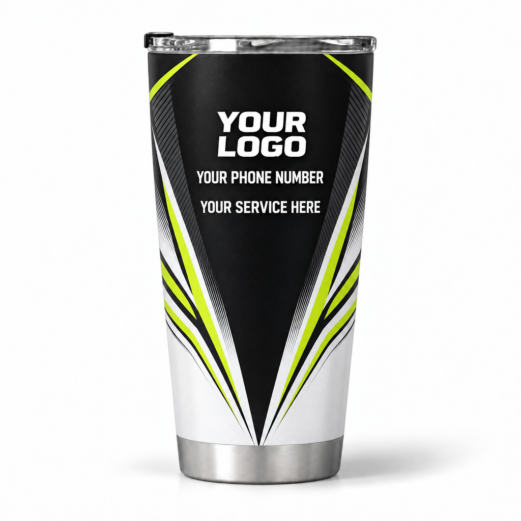 ADN043 personalized tumbler 20oz back product mockup