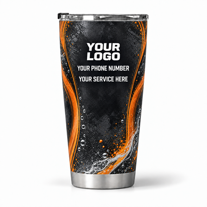 ADN044 personalized tumbler 20oz back product mockup