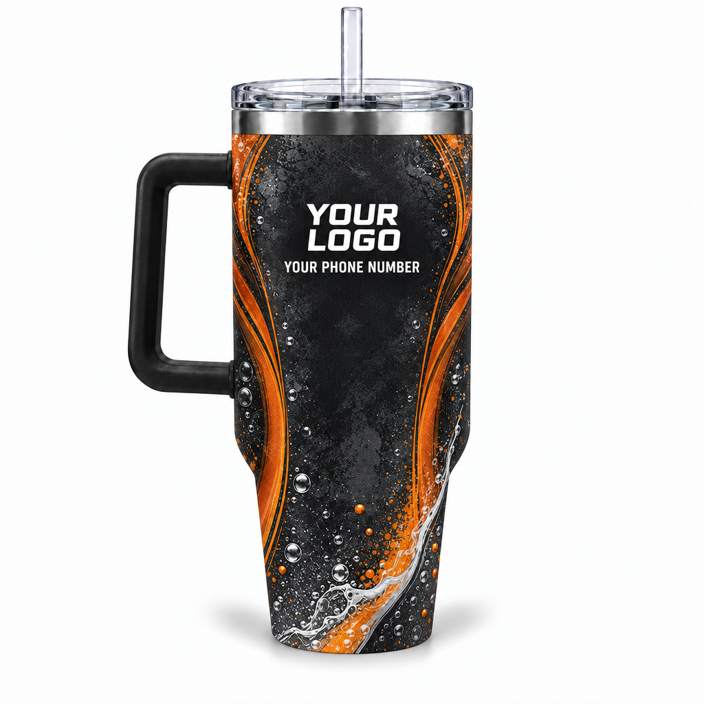 ADN044 personalized tumbler 40oz back product mockup