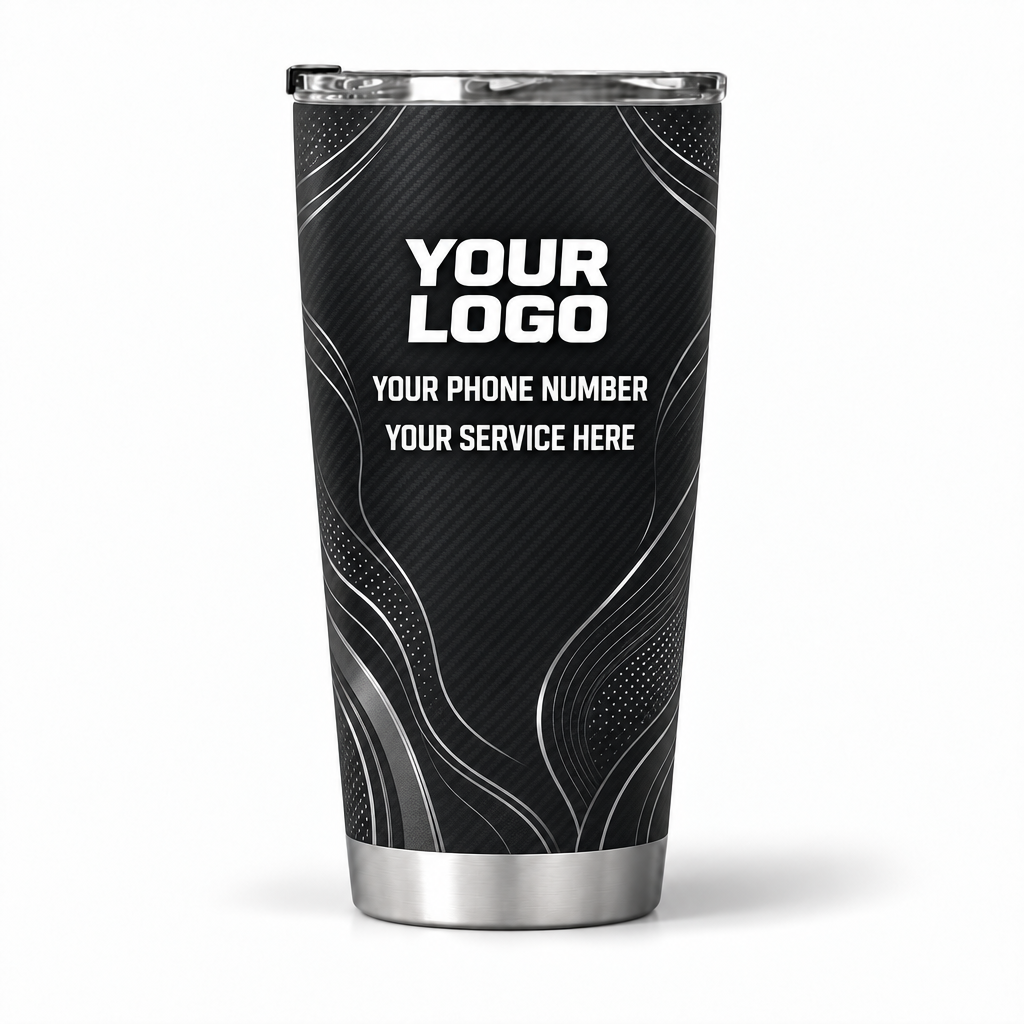 ADN045 personalized tumbler 20oz back product mockup