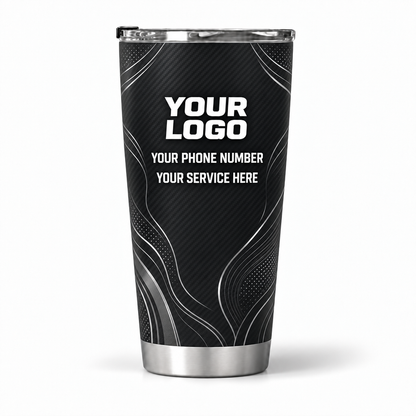 ADN045 personalized tumbler 20oz back product mockup