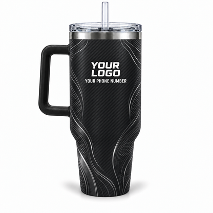 ADN045 personalized tumbler 40oz back product mockup