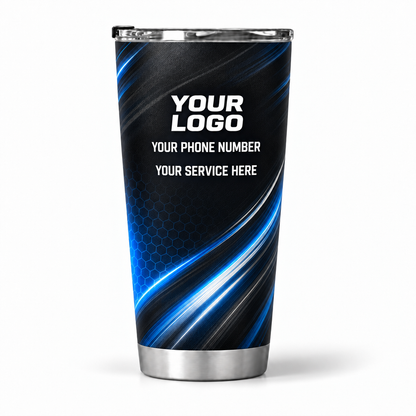 ADN046 personalized tumbler 20oz back product mockup