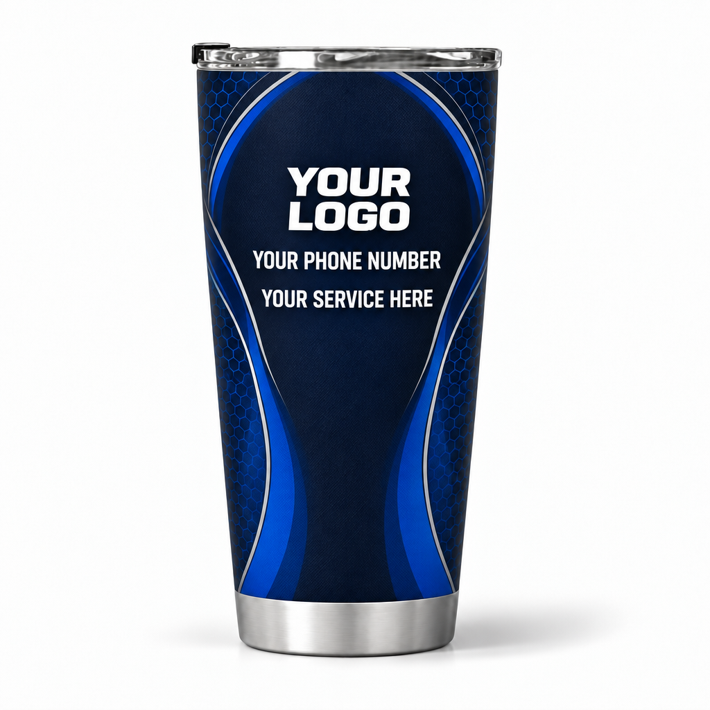 ADN047 personalized tumbler 20oz back product mockup