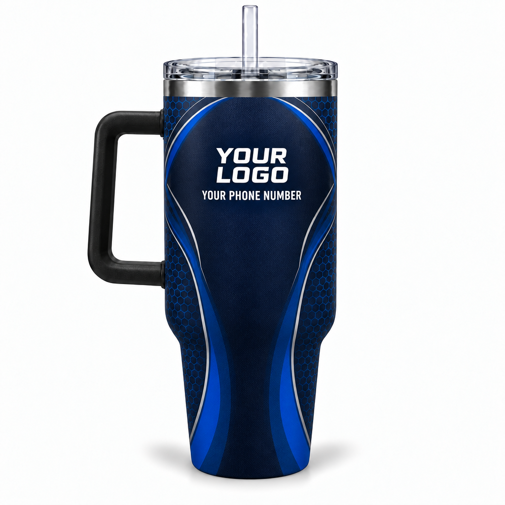ADN047 personalized tumbler 40oz back product mockup