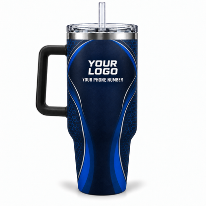 ADN047 personalized tumbler 40oz back product mockup