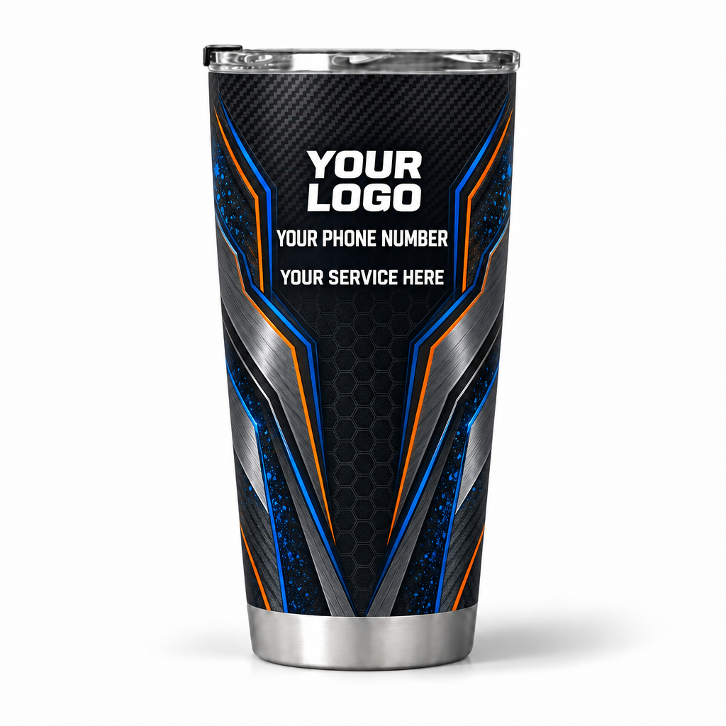 ADN049 personalized tumbler 20oz back product mockup