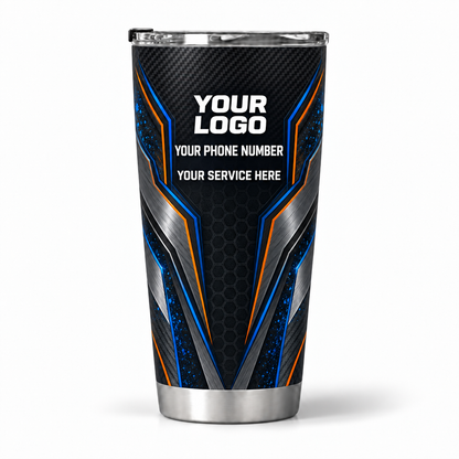 ADN049 personalized tumbler 20oz back product mockup