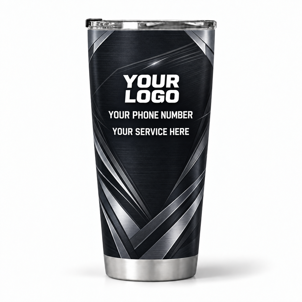 ADN050 personalized tumbler 20oz back product mockup