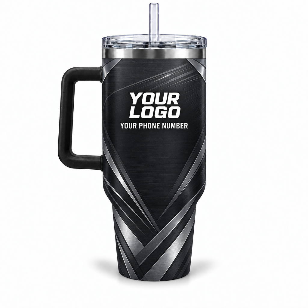 ADN050 personalized tumbler 40oz back product mockup