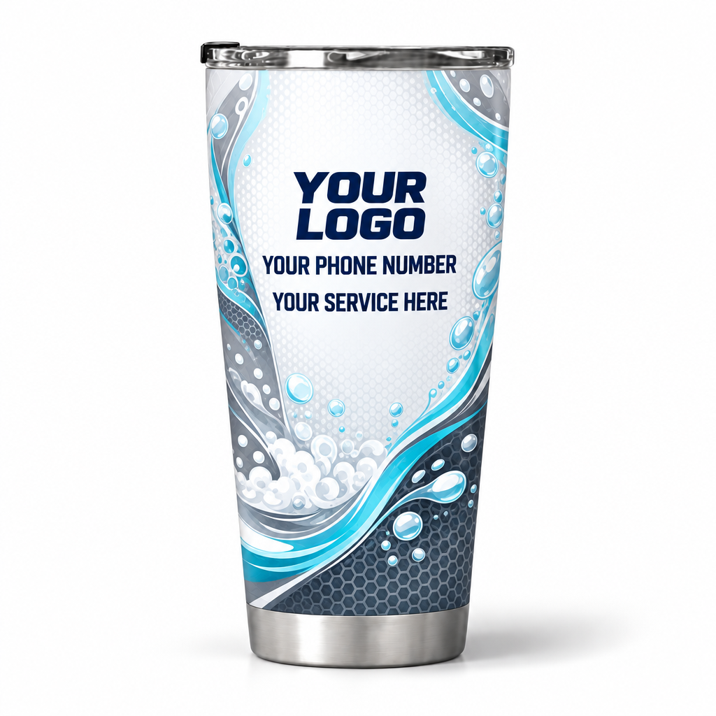 ADN051 personalized tumbler 20oz back product mockup