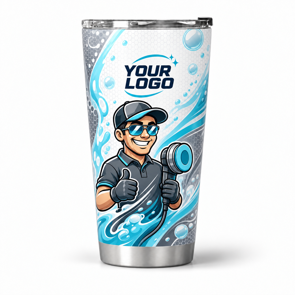 ADN051 personalized tumbler 20oz front product mockup