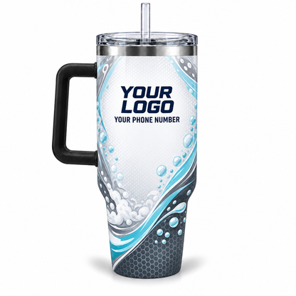 ADN051 personalized tumbler 40oz back product mockup