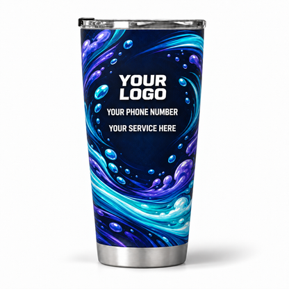 ADN052 personalized tumbler 20oz back product mockup