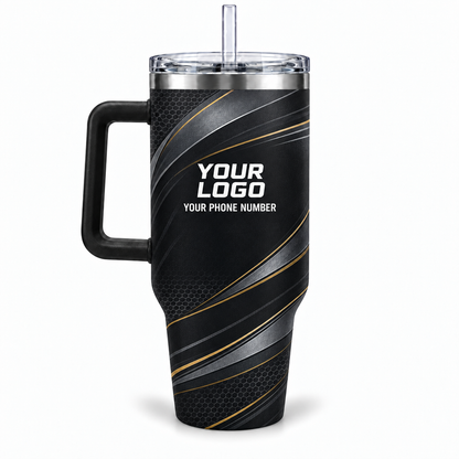 ADN053 personalized tumbler 40oz back product mockup