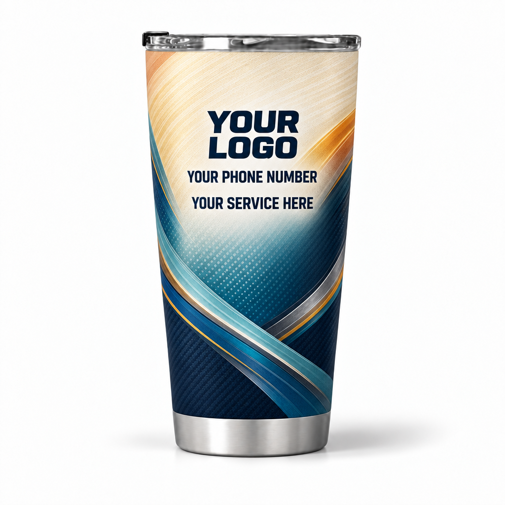 ADN054 personalized tumbler 20oz back product mockup