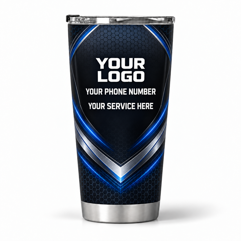 ADN055 personalized tumbler 20oz back product mockup