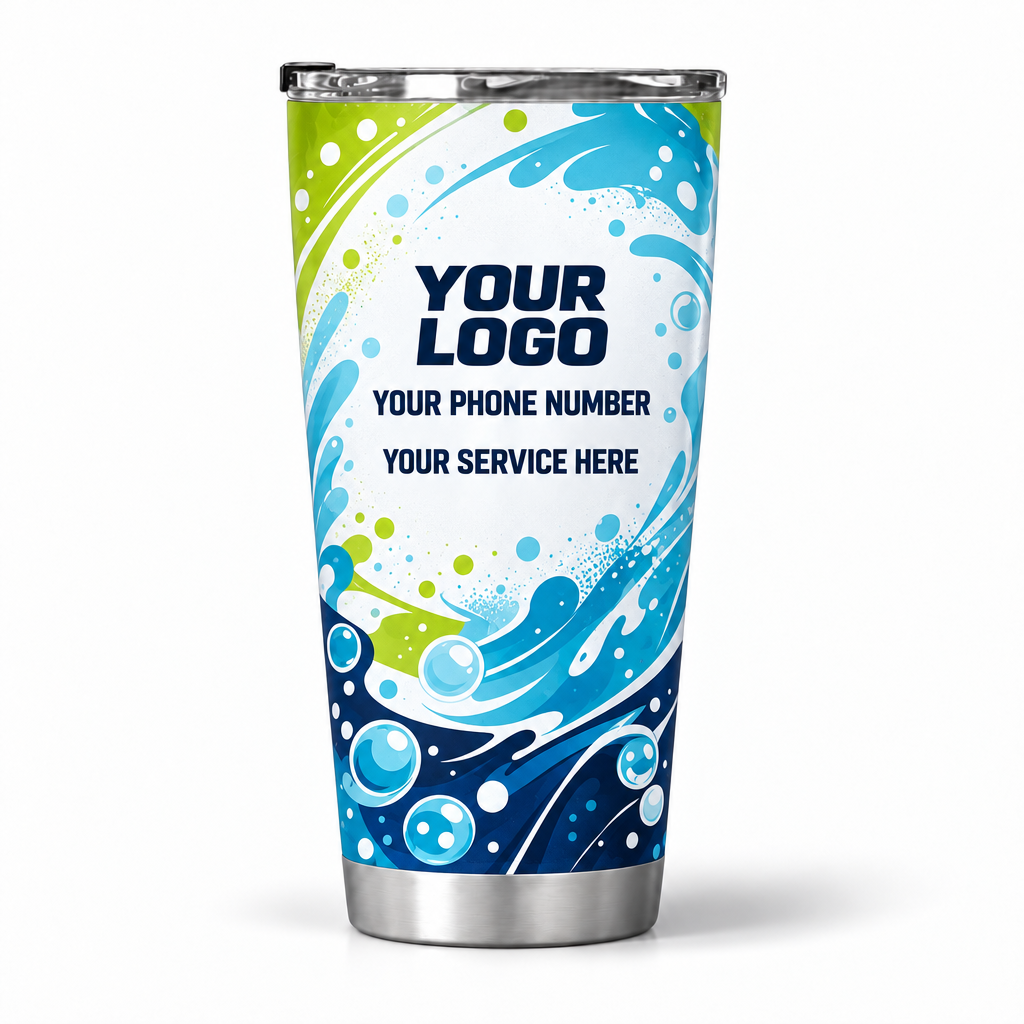 ADN056 personalized tumbler 20oz back product mockup