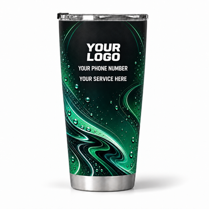 ADN058 personalized tumbler 20oz back product mockup
