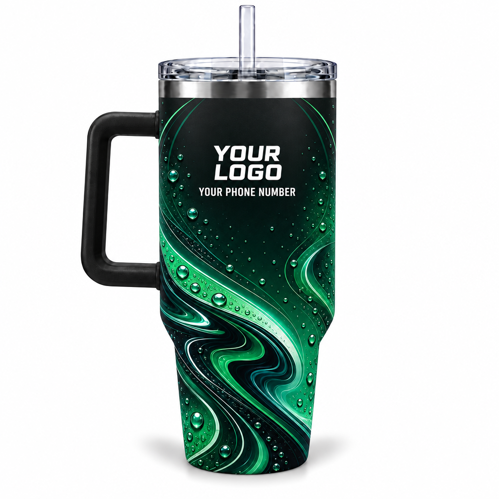 ADN058 personalized tumbler 40oz back product mockup