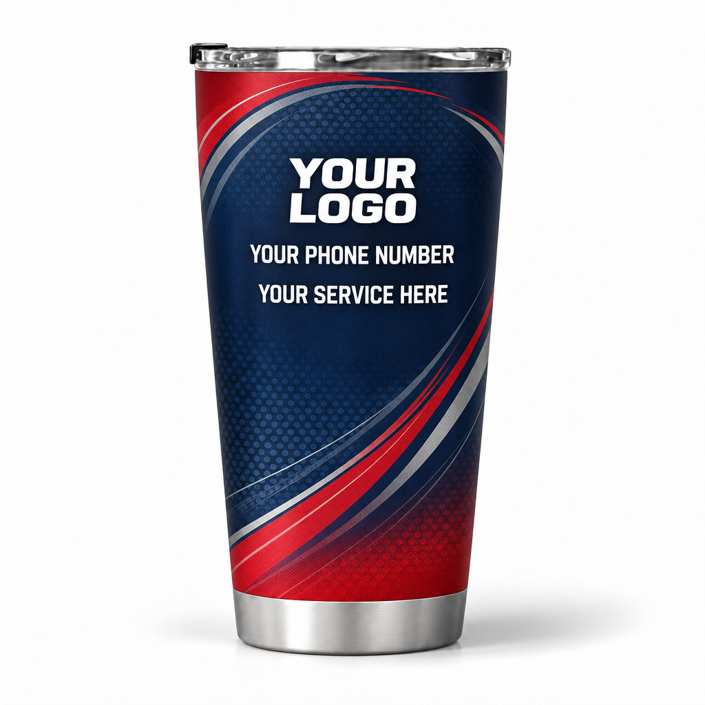 ADN059 personalized tumbler 20oz back product mockup