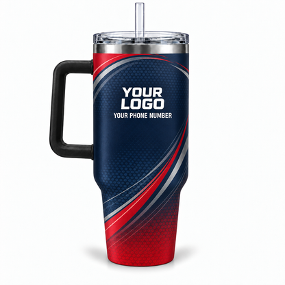 ADN059 personalized tumbler 40oz back product mockup