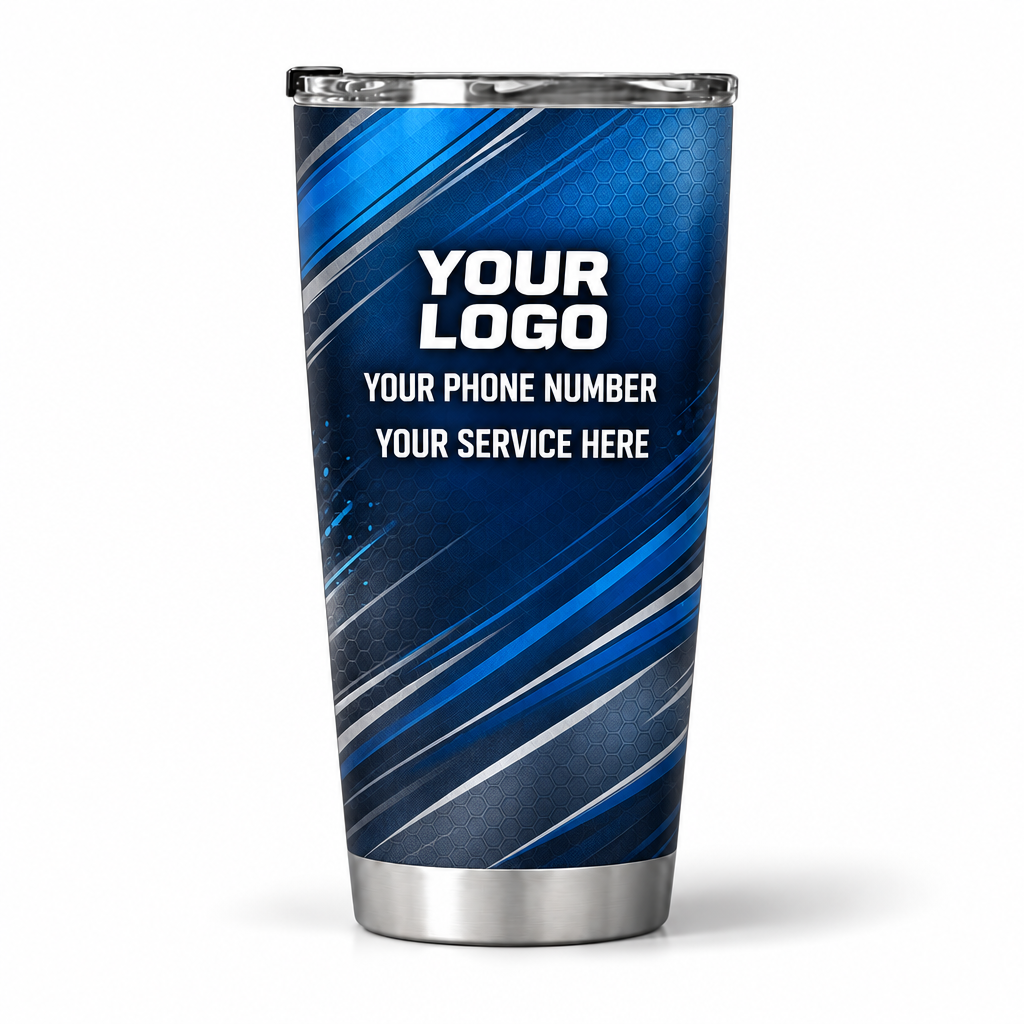 ADN060 personalized tumbler 20oz back product mockup