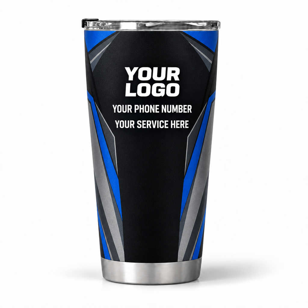 ADN061 personalized tumbler 20oz back product mockup