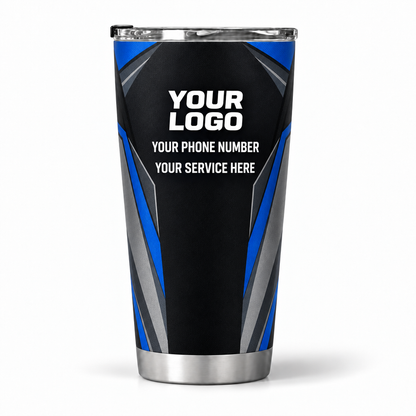 ADN061 personalized tumbler 20oz back product mockup