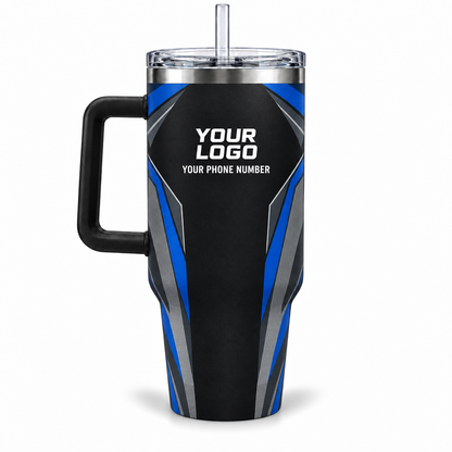 ADN061 personalized tumbler 40oz back product mockup