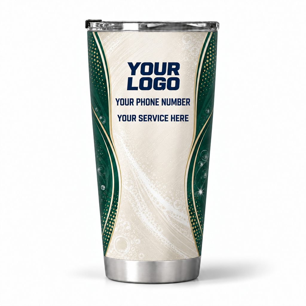 ADN062 personalized tumbler 20oz back product mockup
