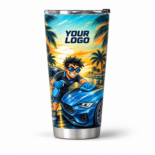 ADN063 personalized tumbler 20oz front product mockup