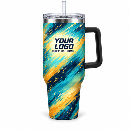 ADN063 personalized tumbler 40oz front product mockup