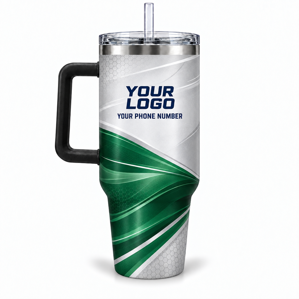 ADN066 personalized tumbler 40oz back product mockup