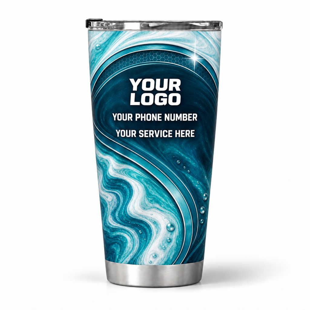 ADN067 personalized tumbler 20oz back product mockup