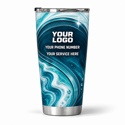 ADN067 personalized tumbler 20oz back product mockup