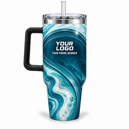 ADN067 personalized tumbler 40oz back product mockup