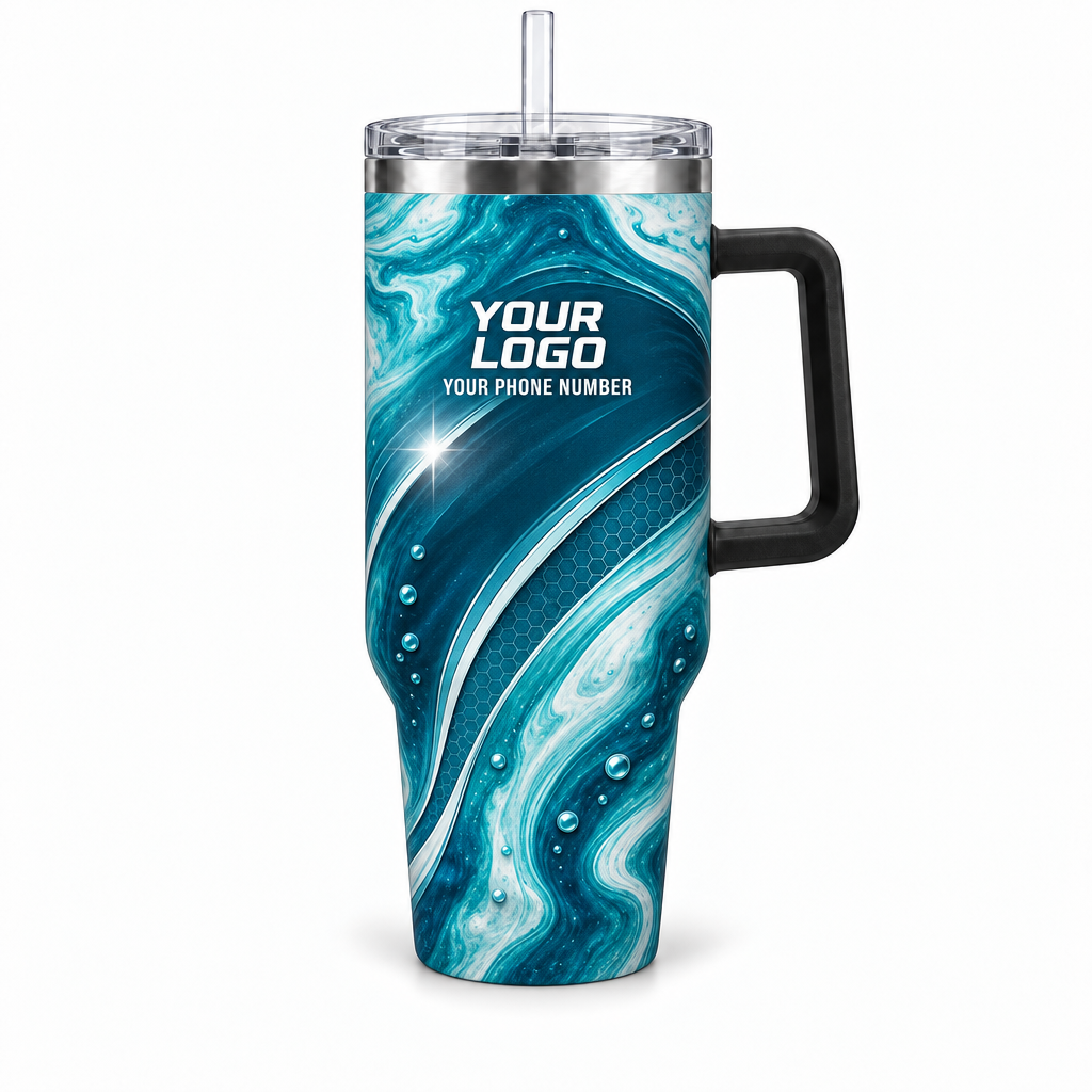 ADN067 personalized tumbler 40oz front product mockup