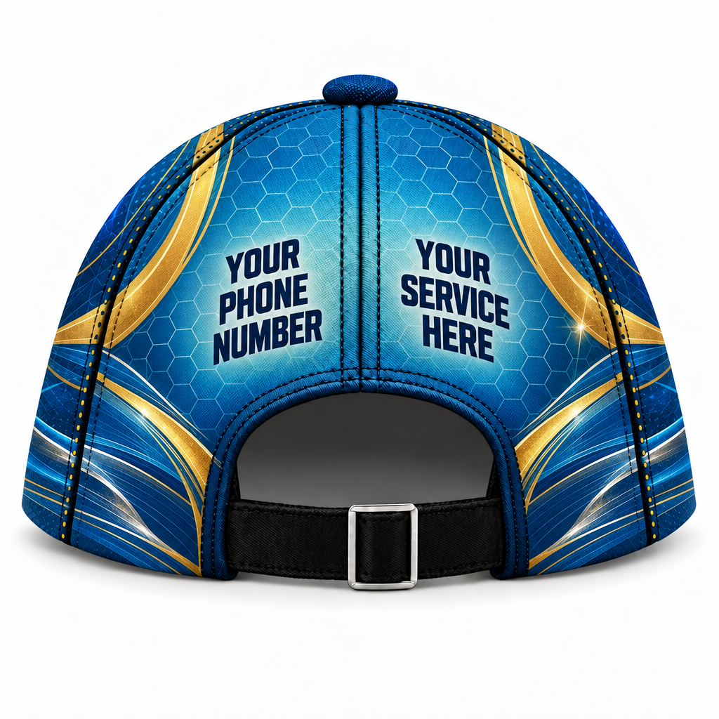 ADN068 personalized cap back product mockup