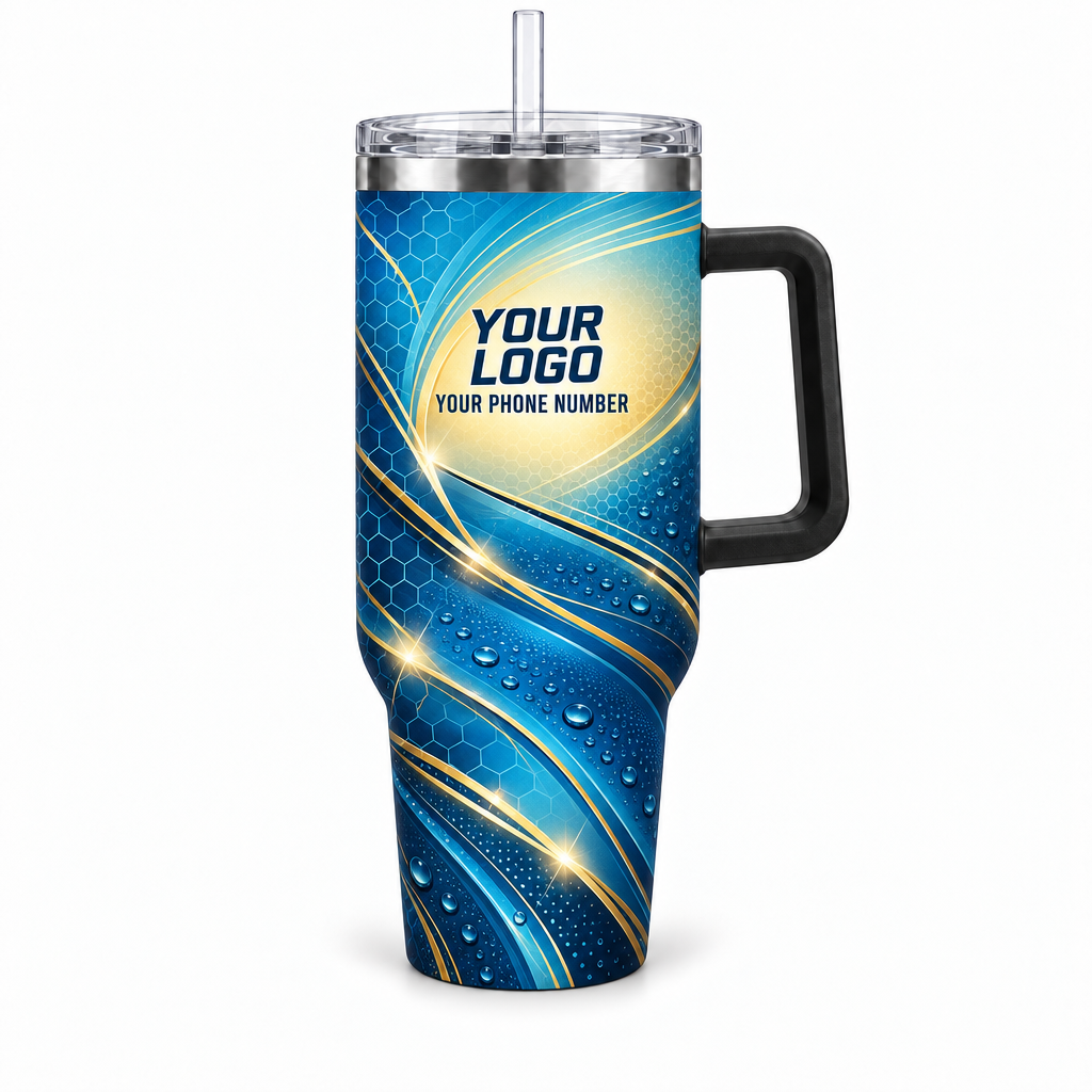 ADN068 personalized tumbler 40oz front product mockup
