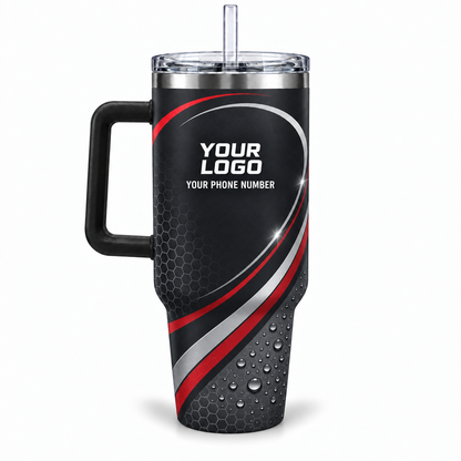 ADN069 personalized tumbler 40oz back product mockup