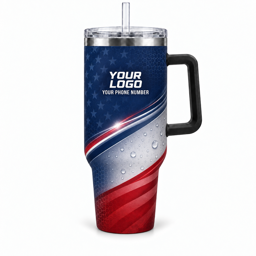 ADN070 personalized tumbler 40oz front product mockup