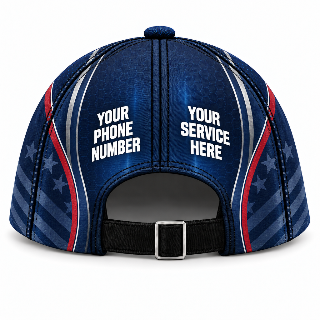 ADN071 personalized cap back product mockup