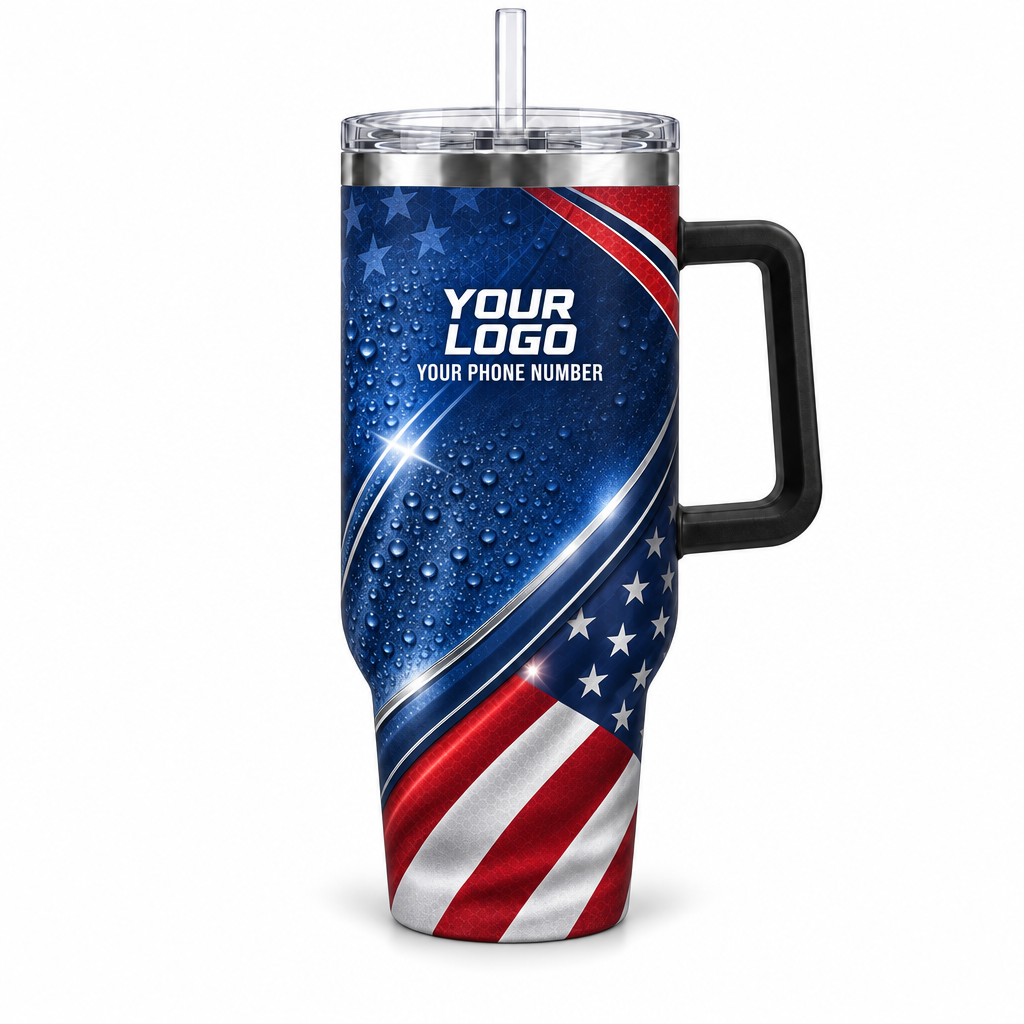 ADN071 personalized tumbler 40oz front product mockup