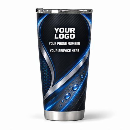 ADN072 personalized tumbler 20oz back product mockup
