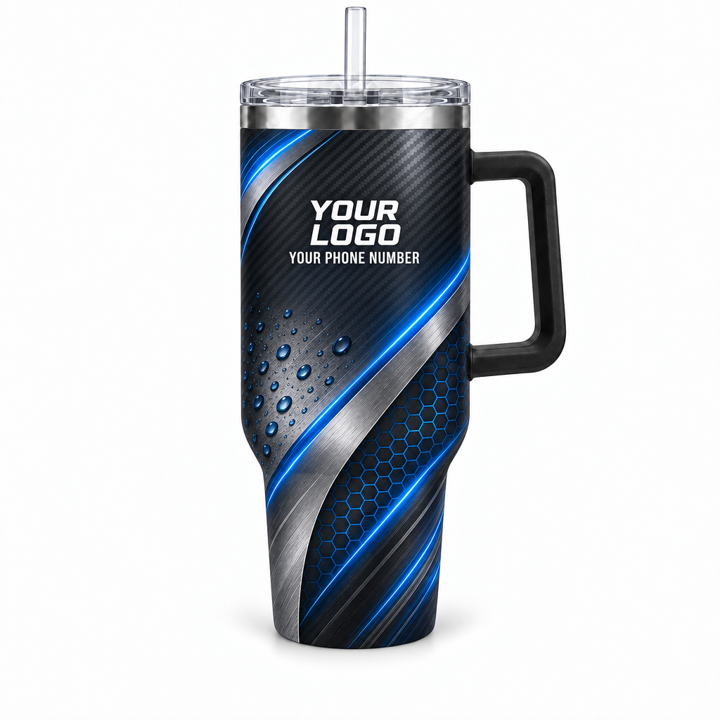 ADN072 personalized tumbler 40oz front product mockup