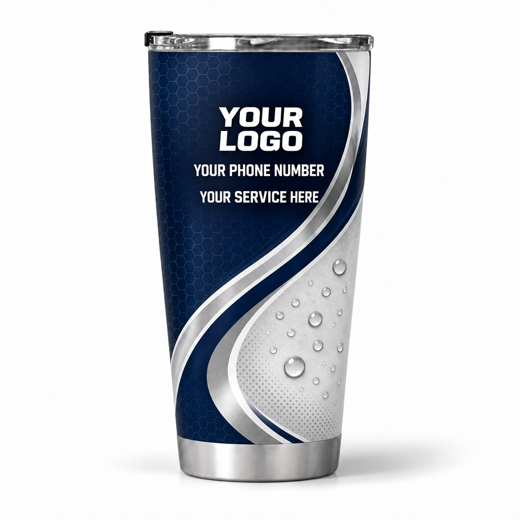 ADN074 personalized tumbler 20oz back product mockup