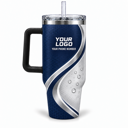 ADN074 personalized tumbler 40oz back product mockup