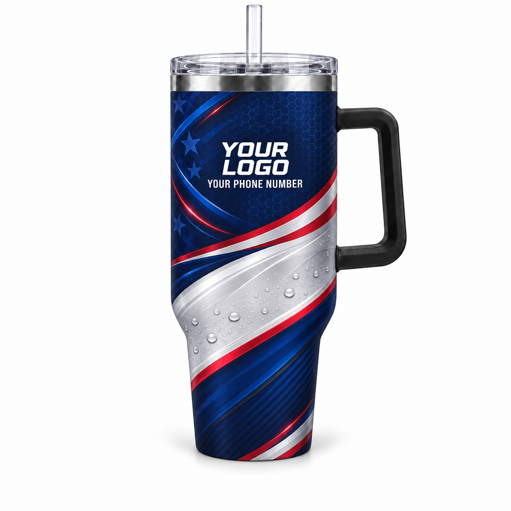 ADN075 personalized tumbler 40oz front product mockup